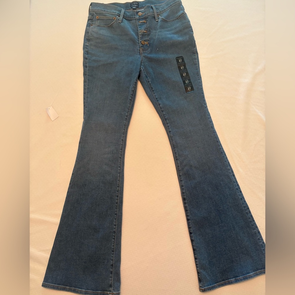 J. Crew Classic Indigo Full length flare jeans